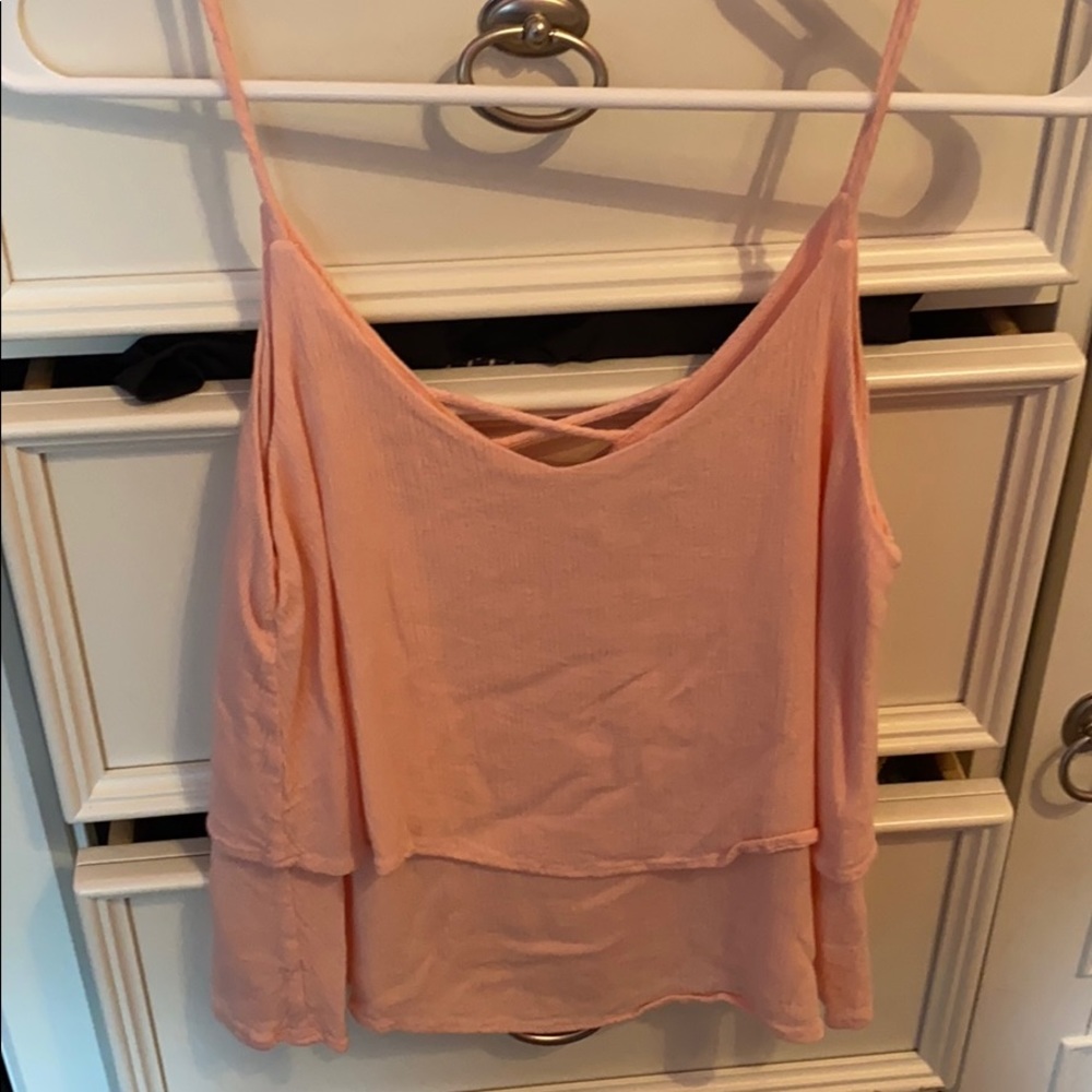 franchescas pink flowy tank top!